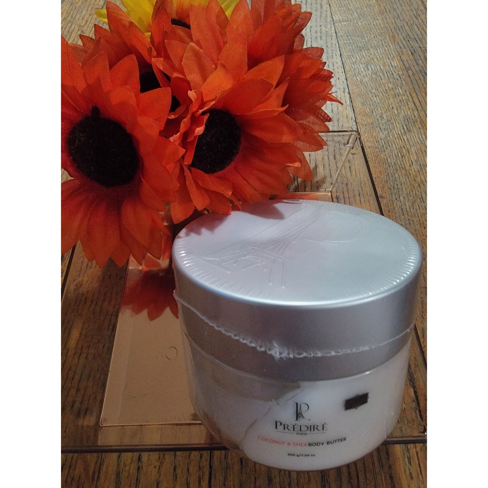 Predire Paris Coconut & Shea Body Butter Moisturizer 200g 7.05oz New Sealed